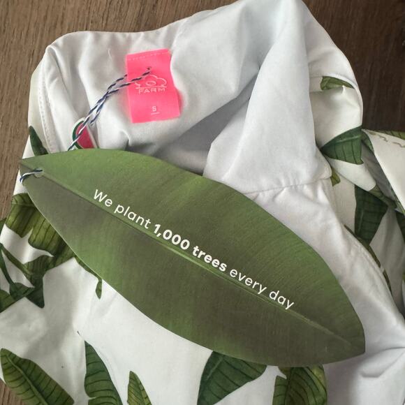 Farm Rio Off-White Palm Fan One Piece Swimsuit - Picture 9 of 9